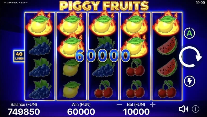 Piggy Fruits - pembayaran besar dari Piggy Feature dengan Wild rawak